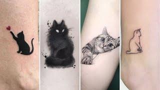 45+ Cutest Small Cat Tattoo Design Ideas For Girls 2024 | Smal Cat Tattoo Designs | Women's Tattoos!