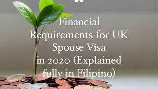 FINANCIAL REQUIREMENTS FOR SPOUSE OR PARTNER UK VISA 2020