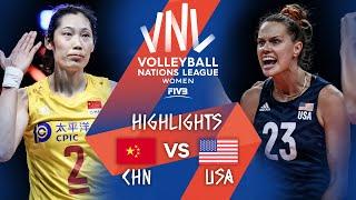 CHN vs. USA - Highlights Week 5 | Women's VNL 2021