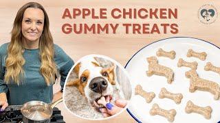 Apple Chicken Gelatin Gummy Dog Treats