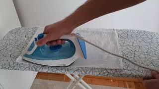 Braun TexStyle 3 SI3053BL - ironing ikea cotton pillow cases on ikea ironing board