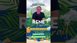 Viaja en CRUCERO por el CARIBE con RENÉ FARRAIT el 2024 #shorts