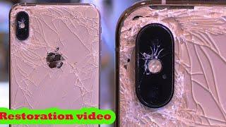 RESTORING iPhone XS MAX: How to Restoration Phone Has Been Destroyed   Broken phone Rebuild