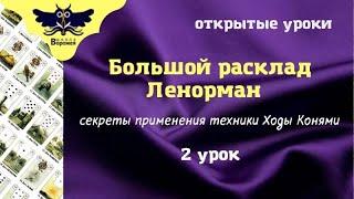 Большой расклад Ленорман обучение и практика 2 урок Ходы Конями