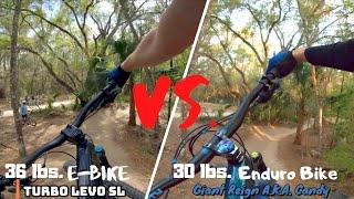 2020 Specialized Turbo Levo SL vs. Giant Reign on the dirt jumps | Santos MTB Park | Fat Tire Fest