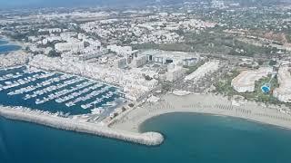 Helicopter flight Marbella Golden Mile