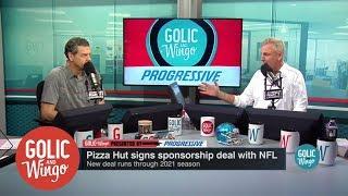 NFL makes Pizza Hut official sponsor | Golic and Wingo | ESPN