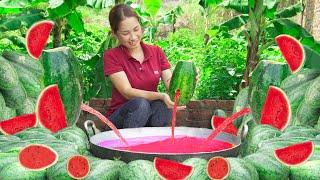 Harvesting Water Melon , Making Watermelon Juice Go to the market to sell - Lý Thị Hoa