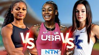 Abby Steiner vs Gabby Thomas vs Sha'carri Richardson Women's 200m | US Olympic Trials 2024