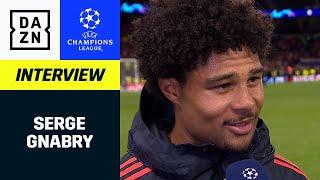 Gnabry: „4 Tore? Vielleicht in der F-Jugend“ | Post-Match Interview Tottenham - Bayern | DAZN