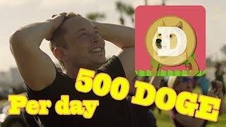 Dogecoin Game Faucet - Earn up to 500 DOGE per day