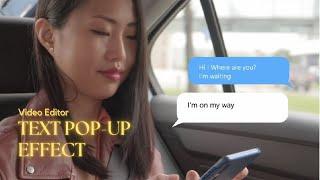 Text Message| Pop Up| Video Effect| DaVinci Resolve| Video Editor