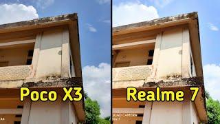 Poco X3 VS Realme 7 Camera Comparison / Poco X3 camera review /  poco X3 VS Realme 7/  Tech 4 Camera
