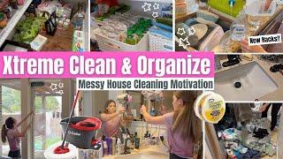 EXTREME MESSY HOUSE CLEAN WITH ME | Cleaning & Organizing Motivation