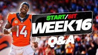 Week 16 Start/Sit Questions for Fantasy Football!