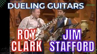 Roy Clark And Jim Stafford  - Dueling Guitars - AMAZING GUITAR LICKS!