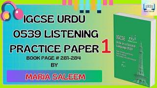 LISTENING PRACTICE PAPER 1 BOOK PAGE # 281-284