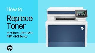 Replace the Toner Cartridges | HP Color LaserJet Pro 4201, MFP 4301 Series | HP Support