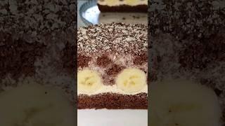 Банановый Торт НОРКА КРОТА  Рецепт в комментариях! #shorts #торт