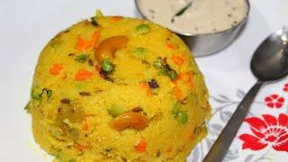 கல்யாண வீட்டு ரவா கிச்சடி | vegetable rava kichadi recipe | rava kichadi recipe in tamil