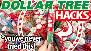 $1 Wrapping Paper HACKS...genius! 9 Dollar Tree Christmas DIYs you've never tried!