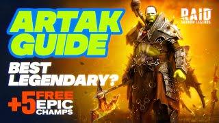 Artak Raid Guide  Artak Raid Shadow Legends FREE Legendary Build & Masteries | Is he the BEST