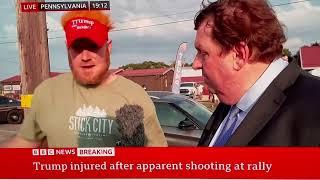 BBC Interview With Guy Who Saw Trump Rally Shooter