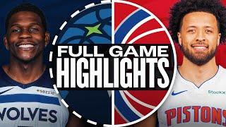 Game Recap: Pistons 119, Timberwolves 105