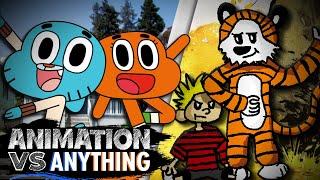 Gumball and Darwin vs Calvin and Hobbes - Rap Battle (ANIMATION VS ANYTHING)