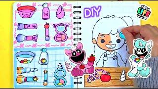 Paper diy  Toca Boca Makeup 종이 놀이 #smilingcritters #pickypiggy #craftycorn