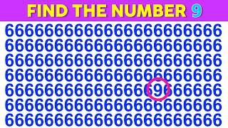 Find the odd Letter - Number | Spot the difference easy