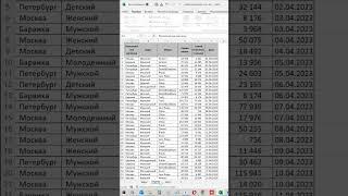 Лайфак как объединить динамические таблицы в Excel