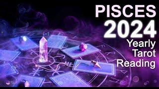 PISCES 2024 YEARLY TAROT READING "REASONS TO CELEBRATE, SOME GOOD FORTUNE & EMPOWERED CHOICES!"