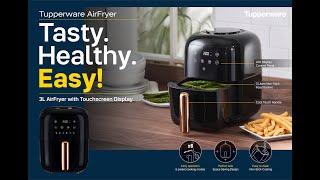 Tupperware 3L Air Fryer with Touchscreen Display