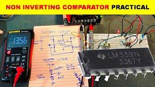 {747} Non Inverting Comparator Circuit Using LM339