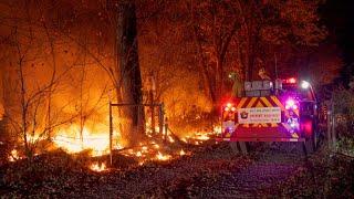 190 ACRE MAJOR WILDFIRE Essex County Industrial Fire Livingston New Jersey 10/26/24