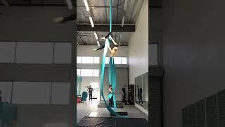 BEAUTIFUL BACK BALANCE FLOW #shorts #aerialsilks