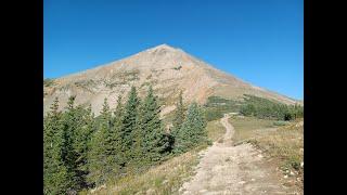 On top of Mount Guyot - a Colorado "13er"