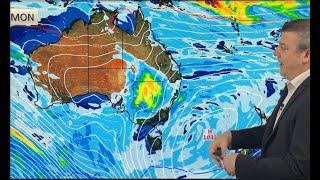 Australia 7 day: Downpours track eastwards, more rain relief