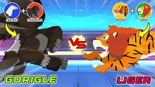 Gorigle vs Liger | Hybrid Animals Tournament [S1] Animal Animation