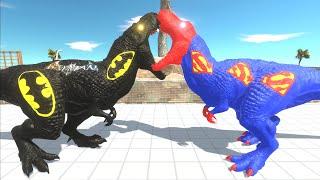 BATMAN T REX DEATH RUN - Animal Revolt Battle Simulator