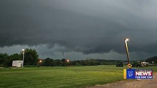 Video captures funnel cloud forming over Rockford during Monday's storms