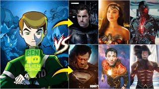 BEN 10 vs JUSTICE LEAGUE | Who is Powerfull ?