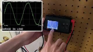 Home backup generator total harmonic distortion with the Ranocchio Arduino oscilloscope