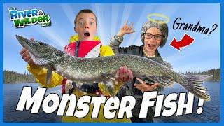 Kids catch MONSTER fish... with GRANDMA'S secret lure?