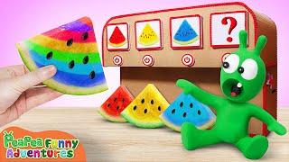 Pea Pea Pretend Play Four Colors Watermelon Vending Machine   Pea Pea Funny Adventures