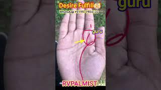 Desire Fulfilled || #palmistery #fortunetelling #motivation #astrology #palmistry #rvpalmist