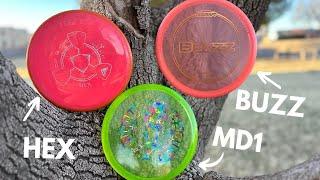 MVP v. Discmania // The numbers ARE NOT what they seem // Hex v. MD1 v. Buzz