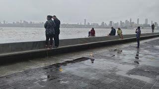 Mumbai monsoon Marine drive live!