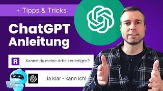 ChatGPT Tutorial für Anfänger (deutsch)  + praktische Tipps | komplette Anleitung